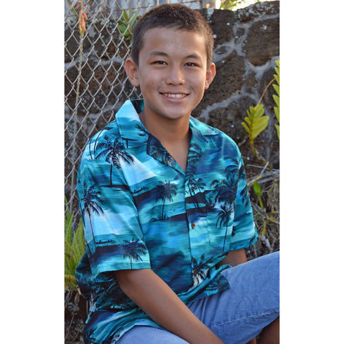 RJC Boy's Night Time Surf Hawaiian Shirt